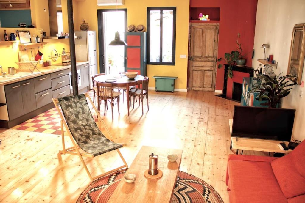 Ferienwohnung Artistic Loft, Downtown Montpellier, Wifi Exterior foto